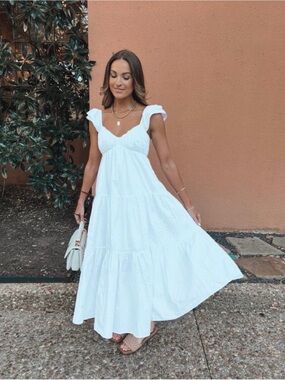 Abercrombie & Fitch | Dresses | Abercrombie Fitchlinenblend Squareneck  Column Midi Dress | Poshmark